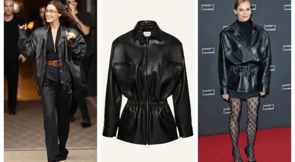 Bella Hadid i Diane Kruger w tej samej skórzanej kurtce. Kto był jej właścicielem?